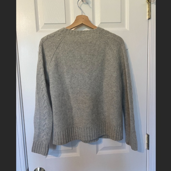 Madewell Merino Wool Fringe Cable Sweater Size Small - Picture 4 of 4